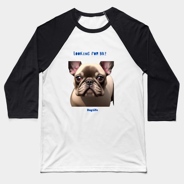 Its a Dog's life Baseball T-Shirt by No sitting on the sideline  podcast dad 